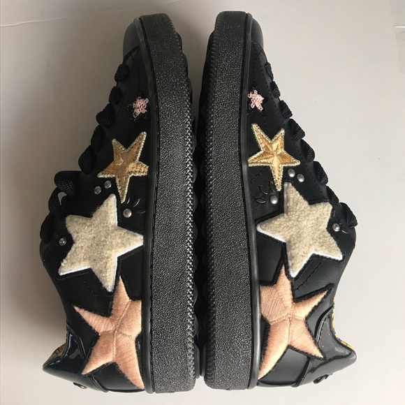 COACH Sneakers Star & Cloud Patches Black C… - Picture 2 of 11